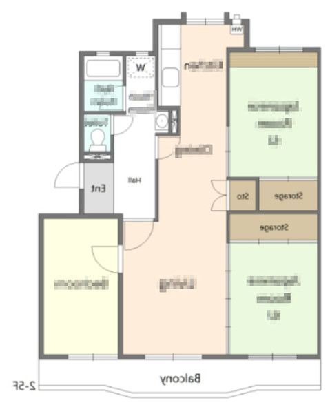 apartment 千葉県柏市桜台1-1 サクラヒルズ201