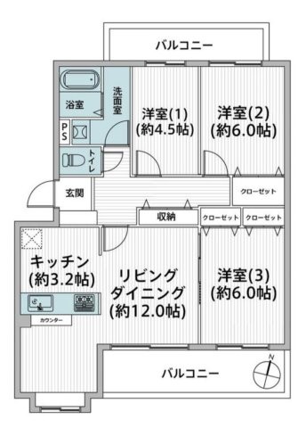 apartment 千葉県柏市桜台1-1 サクラヒルズ201
