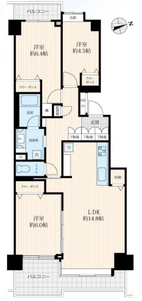 apartment 千葉県柏市桜台1-1 サクラヒルズ201