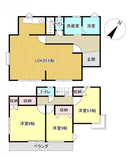 detached 千葉県木更津市真舟１丁目6‐3　ゆみーる真舟2番館　1階