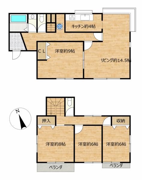 detached 千葉県木更津市真舟１丁目6‐3　ゆみーる真舟2番館　1階