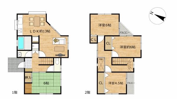 detached 兵庫県宝塚市泉町24-13 ジャルダン宝塚六番館　201号室