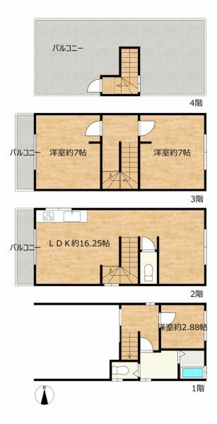 detached 兵庫県宝塚市泉町24-13 ジャルダン宝塚六番館　201号室