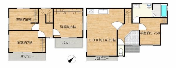 detached 兵庫県宝塚市泉町24-13 ジャルダン宝塚六番館　201号室