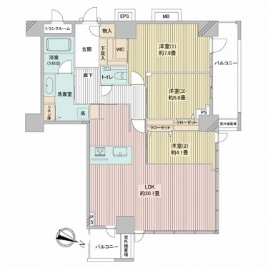apartment 神奈川県川崎市高津区溝口１丁目12-18 志村ビル4階
