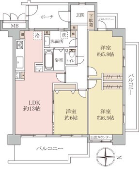 apartment 埼玉県八潮市大瀬１丁目2-11 カーサヴェルデ八潮1F