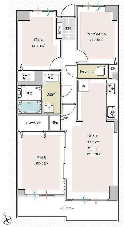 apartment 神奈川県藤沢市湘南台２丁目7-12 門倉第2湘南台ビル2F