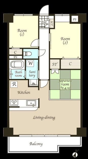 apartment 神奈川県藤沢市湘南台２丁目7-12 門倉第2湘南台ビル2F