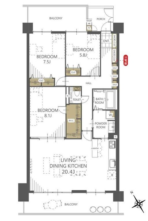 apartment 神奈川県藤沢市湘南台２丁目7-12 門倉第2湘南台ビル2F