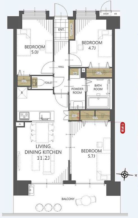 apartment 神奈川県藤沢市湘南台２丁目7-12 門倉第2湘南台ビル2F