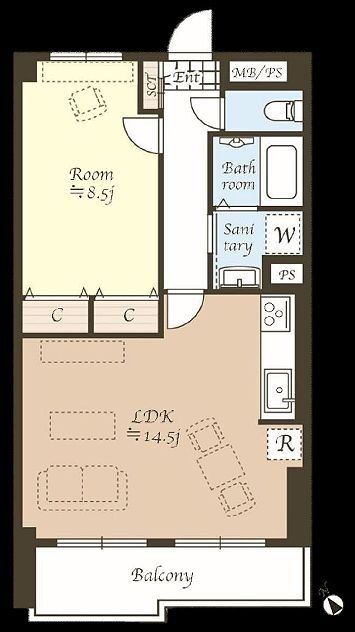 apartment 神奈川県藤沢市湘南台２丁目7-12 門倉第2湘南台ビル2F