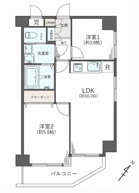 apartment 神奈川県藤沢市湘南台２丁目7-12 門倉第2湘南台ビル2F