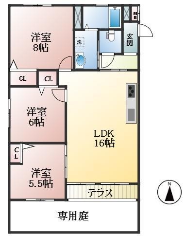apartment 兵庫県神戸市灘区船寺通５丁目3-14 コスモハイツ1階