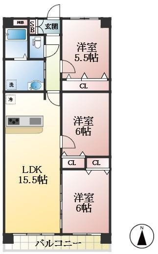 apartment 兵庫県神戸市灘区船寺通５丁目3-14 コスモハイツ1階