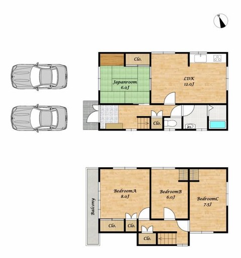 detached 奈良県北葛城郡河合町広瀬台３丁目11-11