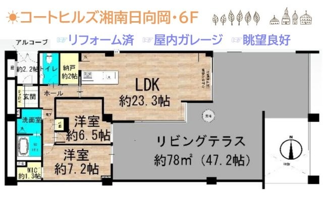 apartment 神奈川県平塚市日向岡２丁目
地図を見る