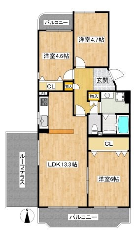 apartment 兵庫県西宮市甲風園１丁目5-10 ノルドアインビル4階
