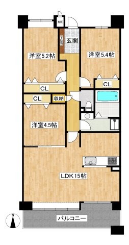 apartment 兵庫県西宮市甲風園１丁目5-10 ノルドアインビル4階
