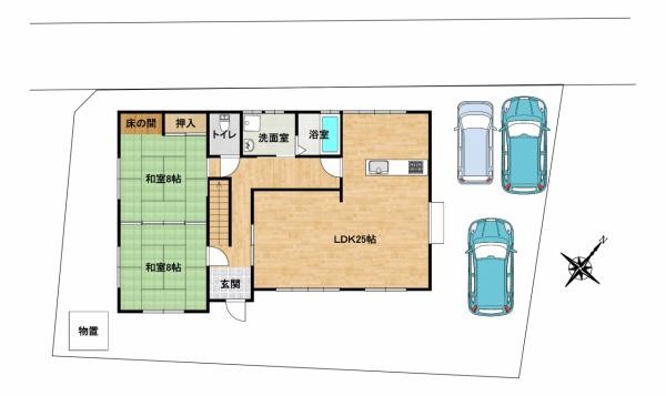 detached 宮城県石巻市中里３丁目8-5メゾン・レスカール　1階3号室