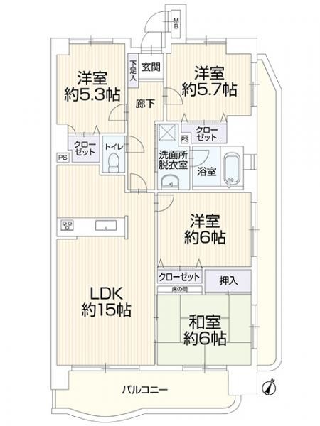 apartment 福岡県福岡市博多区那珂１丁目13-9 ND.BLD　3階