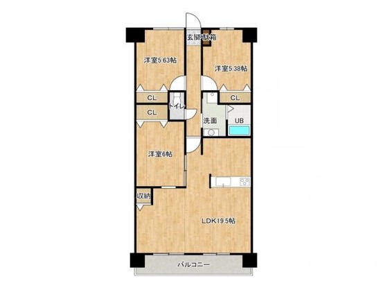 apartment 福岡県福岡市博多区那珂１丁目13-9 ND.BLD　3階