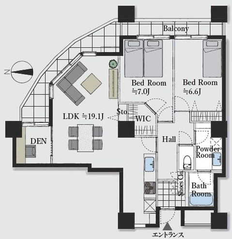 apartment 東京都目黒区自由が丘１丁目13-4 シャイン自由が丘606