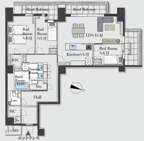apartment 東京都目黒区自由が丘１丁目13-4 シャイン自由が丘606