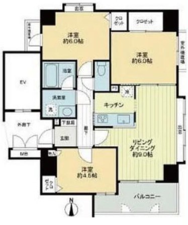 apartment 東京都目黒区自由が丘１丁目13-4 シャイン自由が丘606