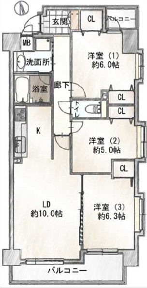 apartment 東京都目黒区自由が丘１丁目13-4 シャイン自由が丘606