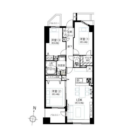 apartment 東京都目黒区自由が丘１丁目13-4 シャイン自由が丘606