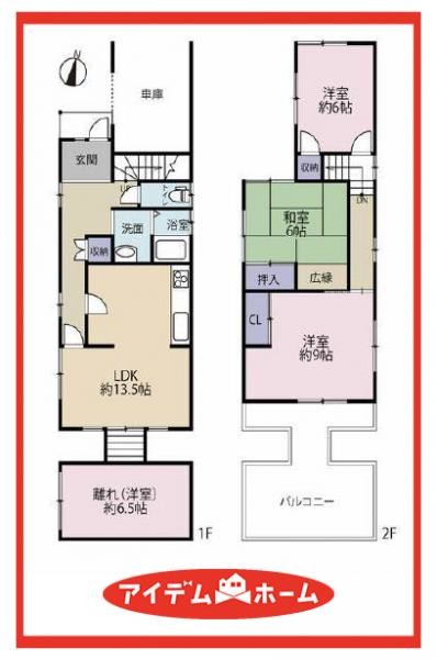 detached 愛知県名古屋市中川区中郷３丁目411