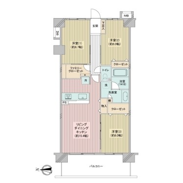 apartment 千葉県流山市おおたかの森西１丁目4-3 ザハウスおおたかの森1階
