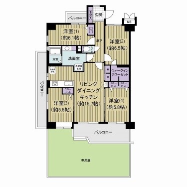 apartment 千葉県流山市おおたかの森西１丁目4-3 ザハウスおおたかの森1階