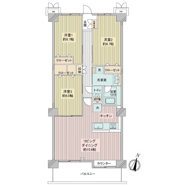 apartment 千葉県流山市おおたかの森西１丁目4-3 ザハウスおおたかの森1階