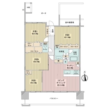 apartment 千葉県流山市おおたかの森西１丁目4-3 ザハウスおおたかの森1階