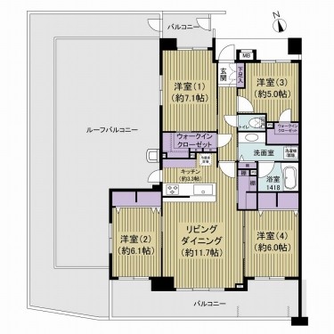 apartment 千葉県流山市おおたかの森西１丁目4-3 ザハウスおおたかの森1階