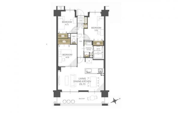 apartment 東京都西東京市富士町４丁目16-9 第二豊玉ビル2階
