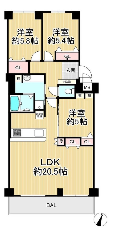 apartment 大阪府枚方市楠葉並木１丁目38－10－103