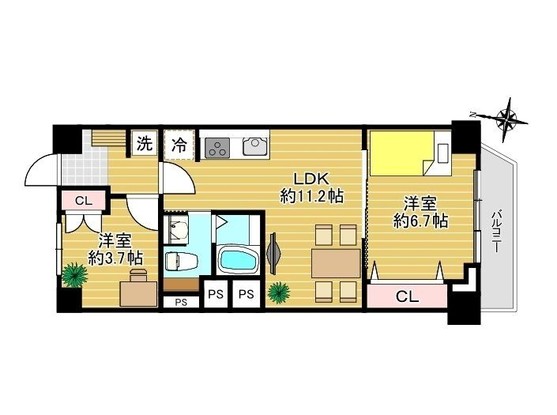 apartment 東京都大田区大森北２丁目12-8 トーア大森107