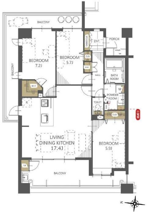 apartment 滋賀県大津市皇子が丘１丁目
地図を見る
