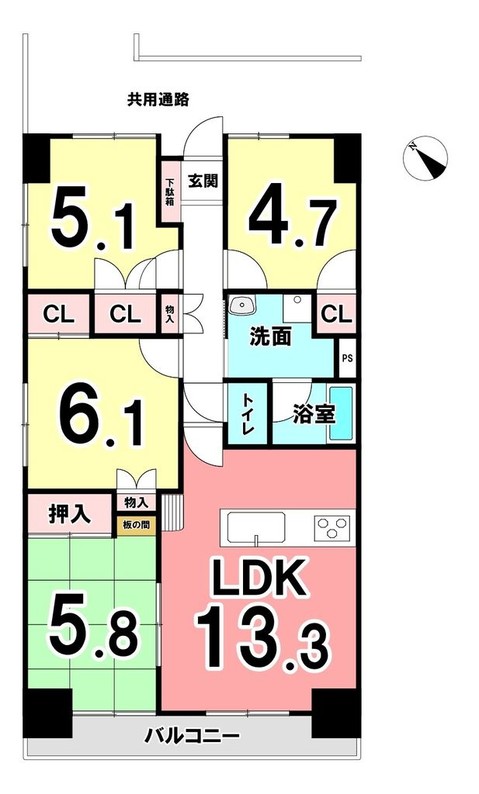 apartment 静岡県静岡市清水区草薙２丁目
地図を見る