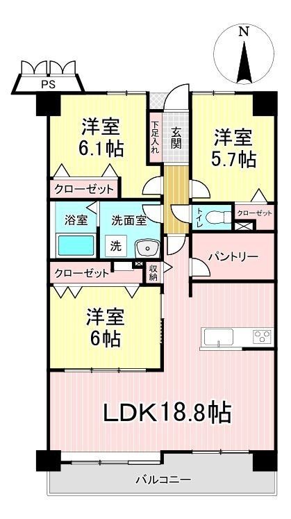 apartment 宮城県仙台市太白区大野田３丁目
地図を見る