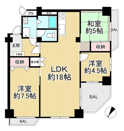 apartment 大阪府枚方市津田西町３丁目１－３ Ｂ号