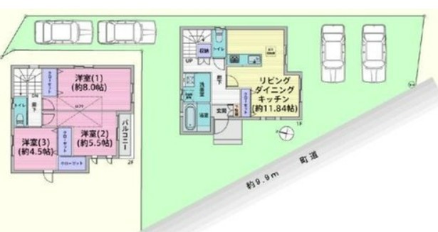 detached 埼玉県鶴ヶ島市大字上広谷176-1 ニュースカイハイツ102