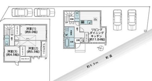 detached 埼玉県鶴ヶ島市大字上広谷176-1 ニュースカイハイツ102