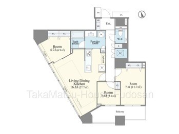 apartment 東京都渋谷区広尾１丁目1-39 恵比寿プライムスクエアタワー６階