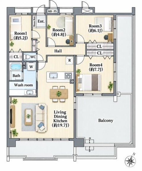 apartment 愛知県岡崎市大樹寺１丁目5番地17　null