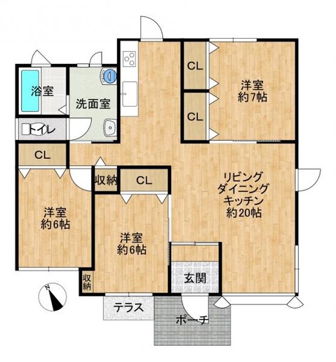 detached 北海道札幌市白石区北郷一条１丁目5-13