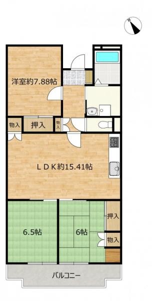 apartment 茨城県つくば市上横場253-1 M.Iビル2-A号室