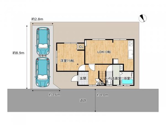 detached 愛知県名古屋市名東区本郷３丁目5番地　グロウバルビル2階　2C号室